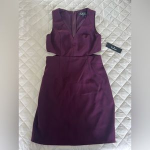 Lulus Purple Sleeveless Cutout Bodycon Dress